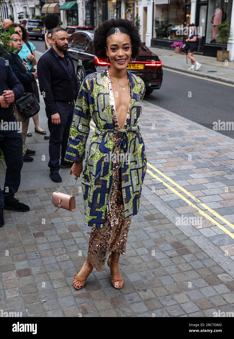 Cassie Clare attends the British Vogue x Self Portrait Summer Party at
