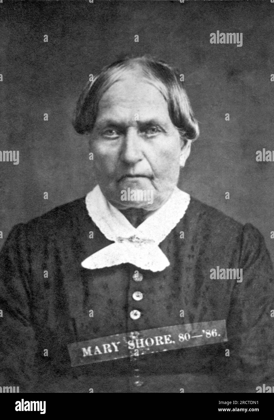 United States:  c. 1880 Mary Shore, a convicted criminal, who was sentenced to six years, from 1880-1886. Stock Photo
