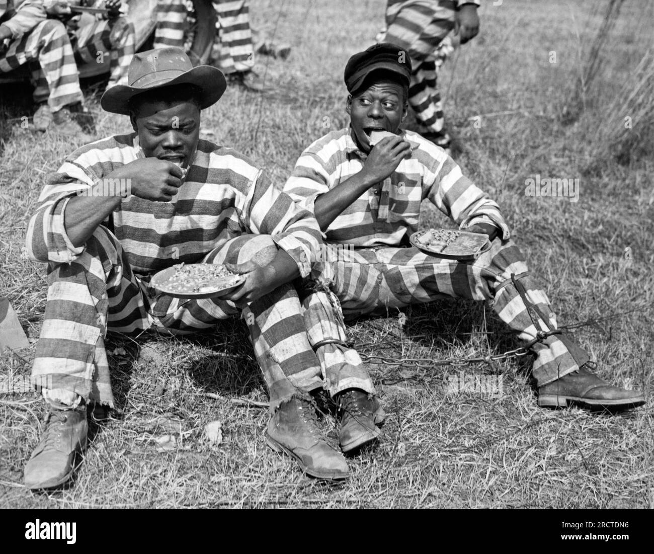 Macon, March 8, 1937 Two members of a Bibb County chain gang