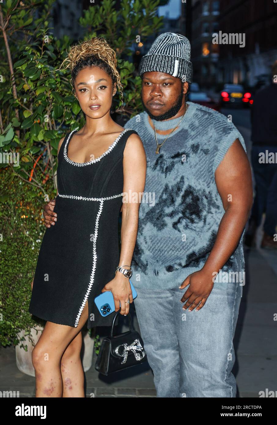 Jasmine Jobson and Kadeem Ramsay attends the British Vogue x Self