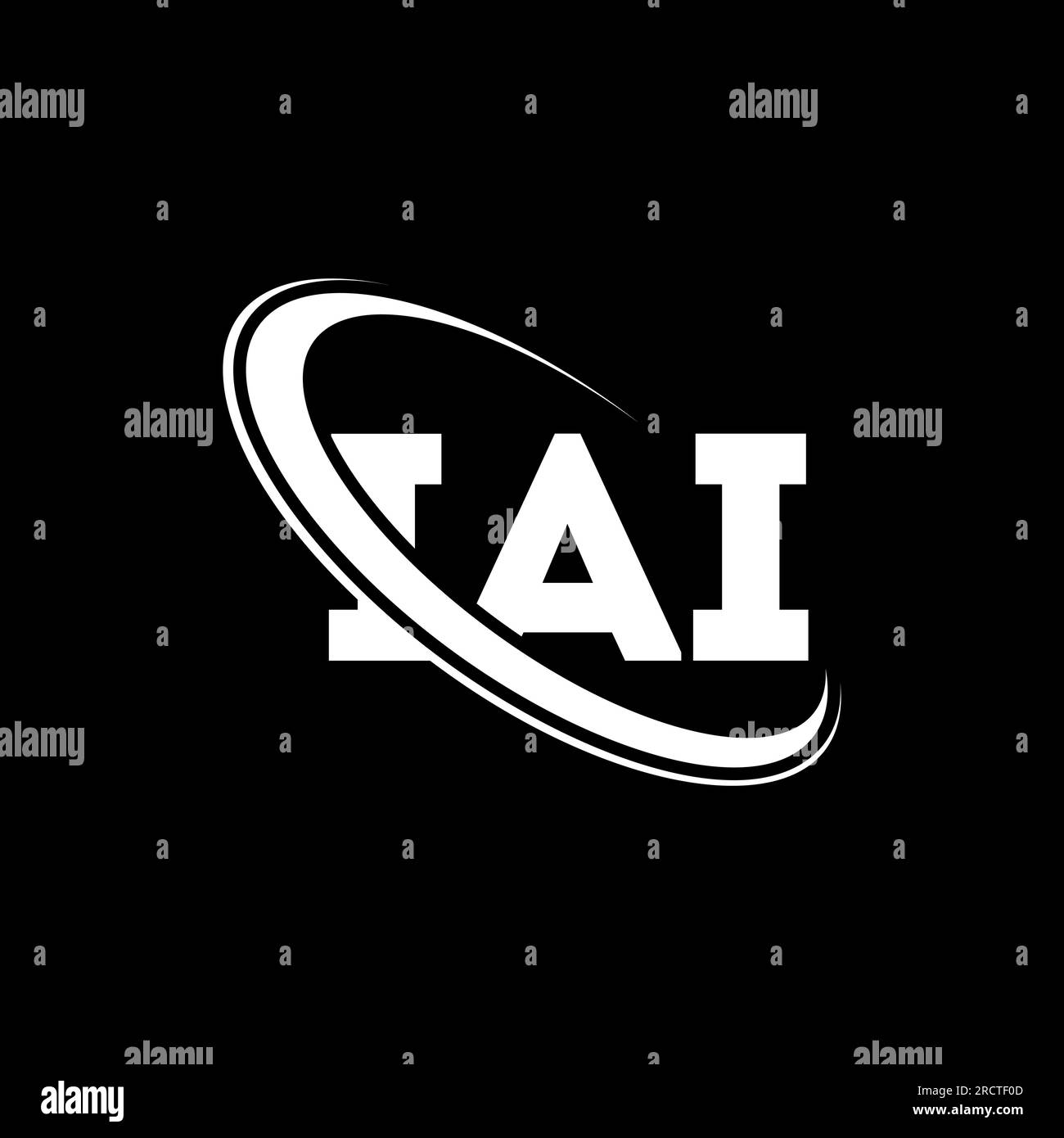 IAI logo. IAI letter. IAI letter logo design. Initials IAI logo linked with circle and uppercase monogram logo. IAI typography for technology, busines Stock Vector