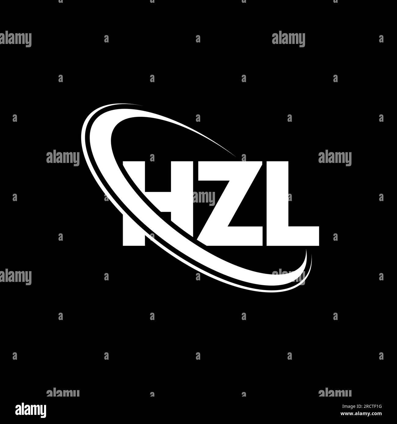 HZL logo. HZL letter. HZL letter logo design. Initials HZL logo linked with circle and uppercase monogram logo. HZL typography for technology, busines Stock Vector