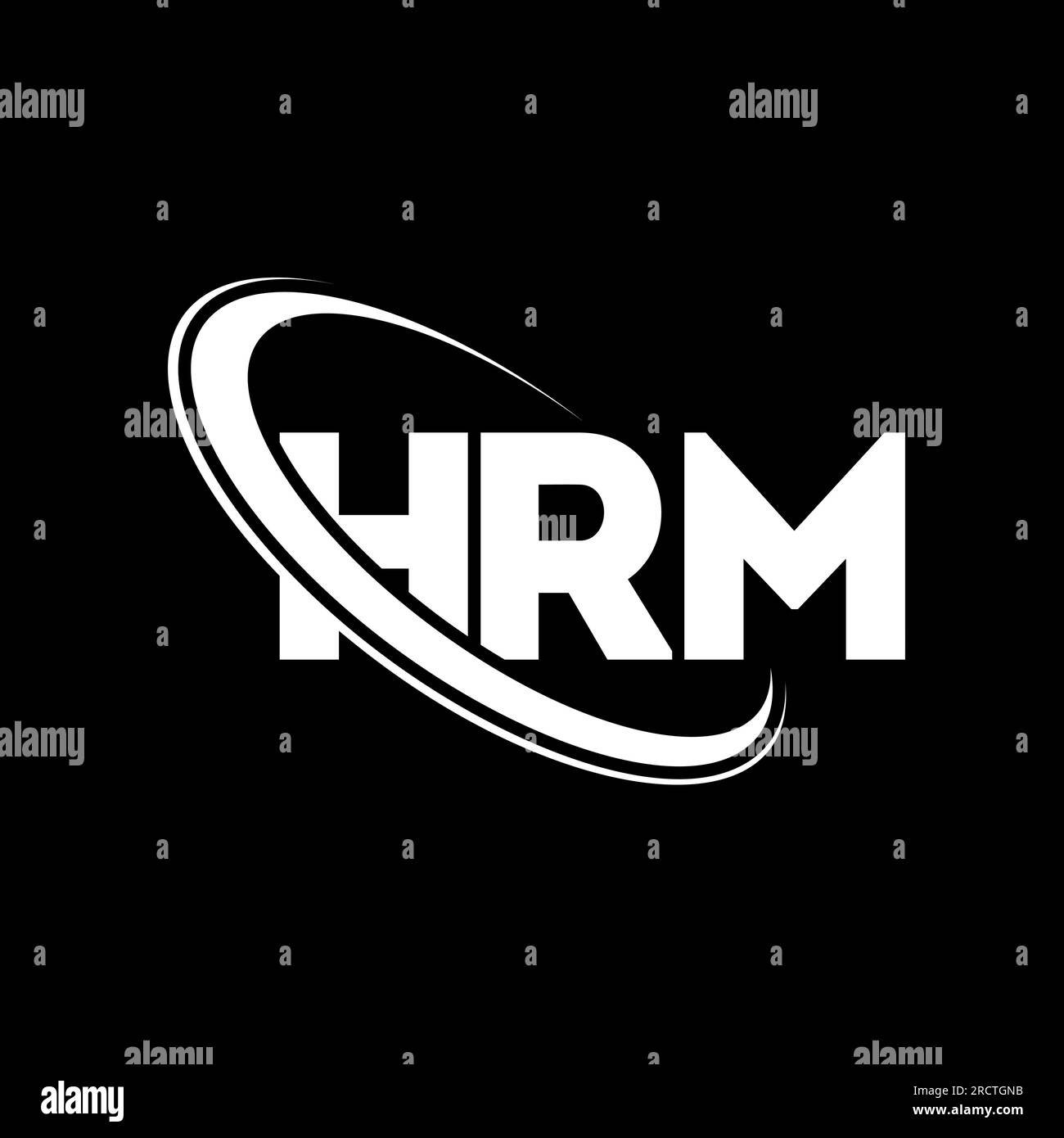 HRM logo. HRM letter. HRM letter logo design. Initials HRM logo linked