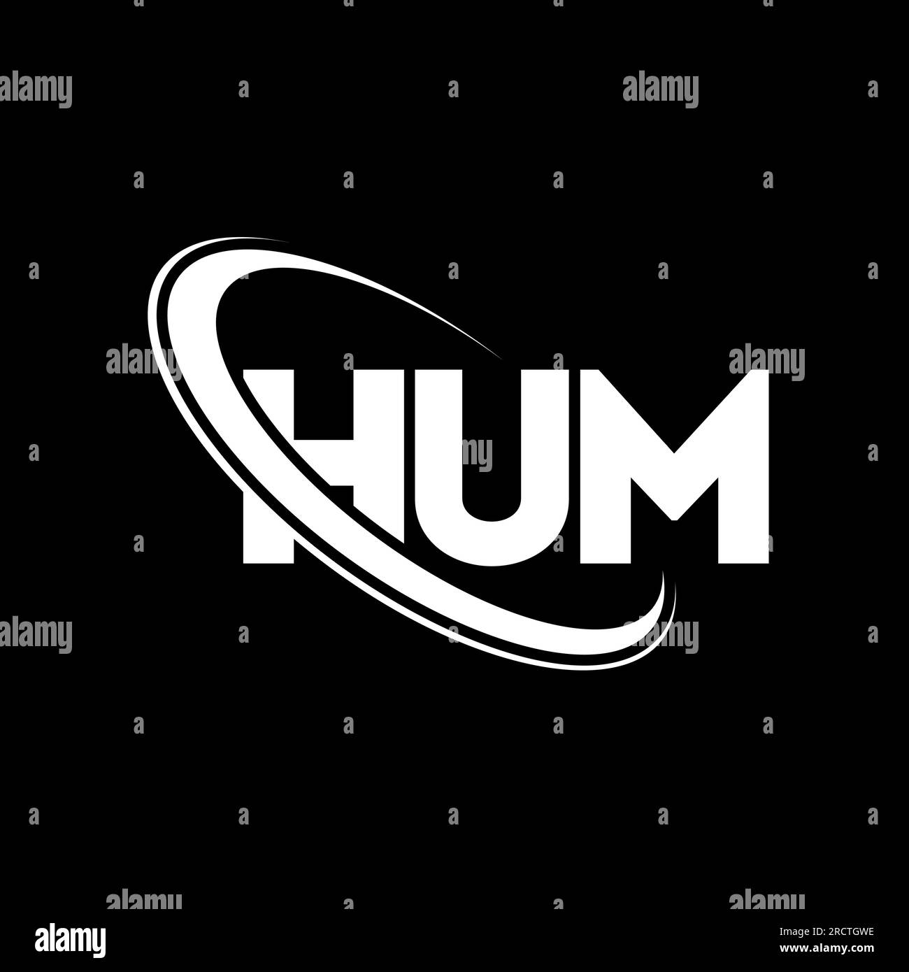 Hum circle logo Stock Vector Images - Alamy