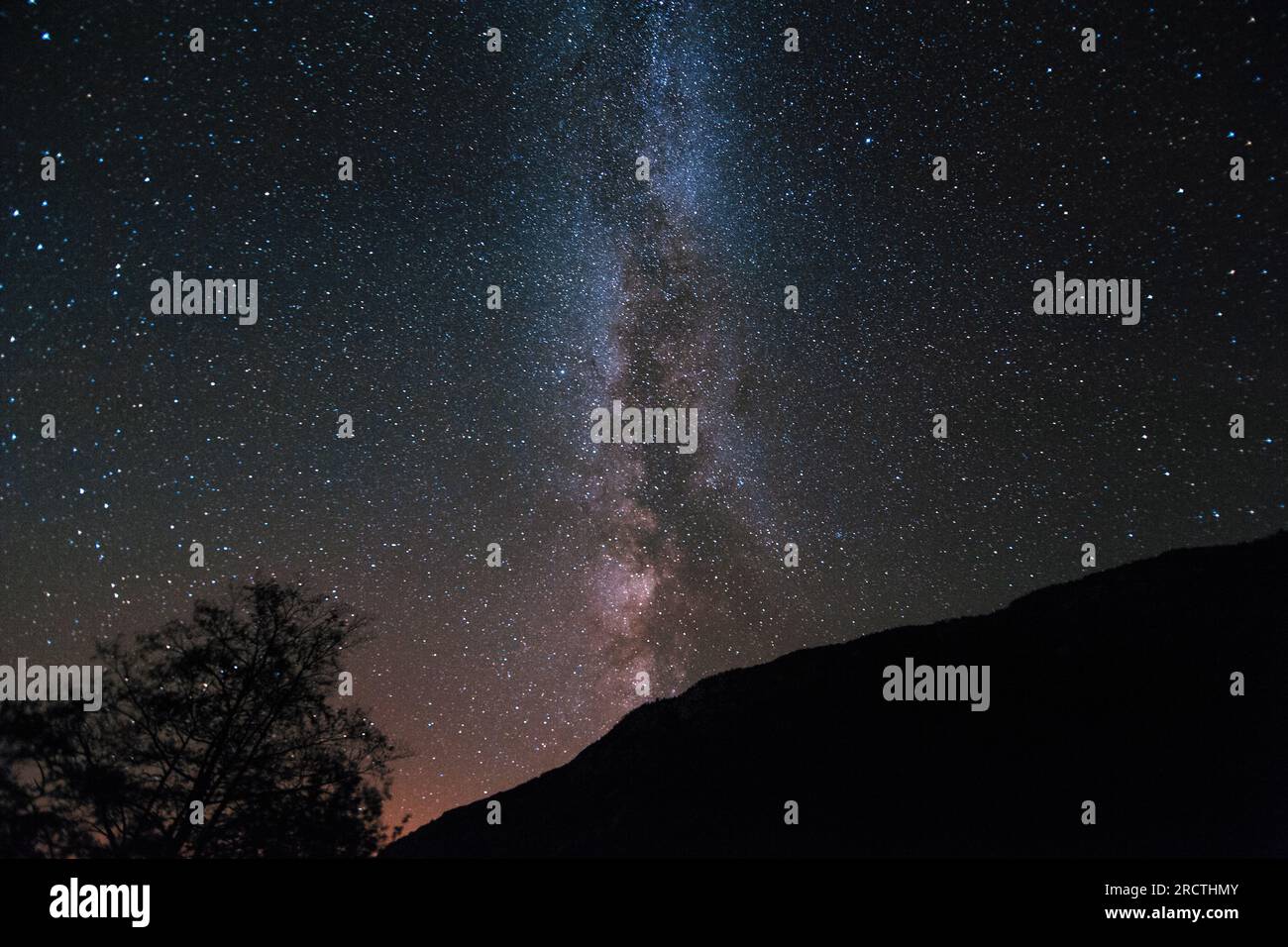 Panorama Milky Way galaxy with stars and space dust in the universe at ...