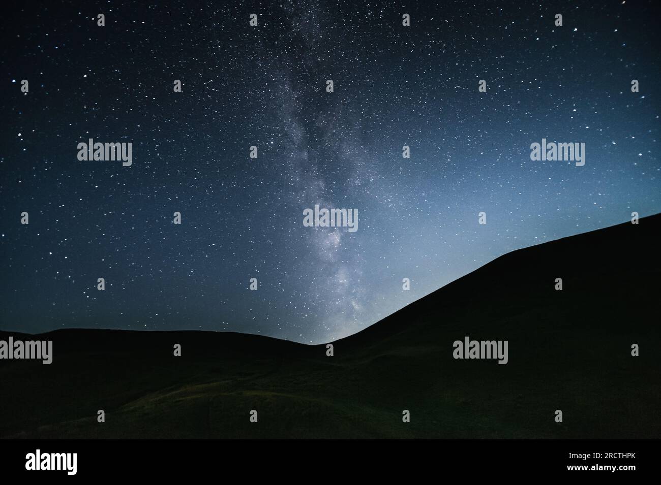 Panorama Milky Way galaxy with stars and space dust in the universe at ...