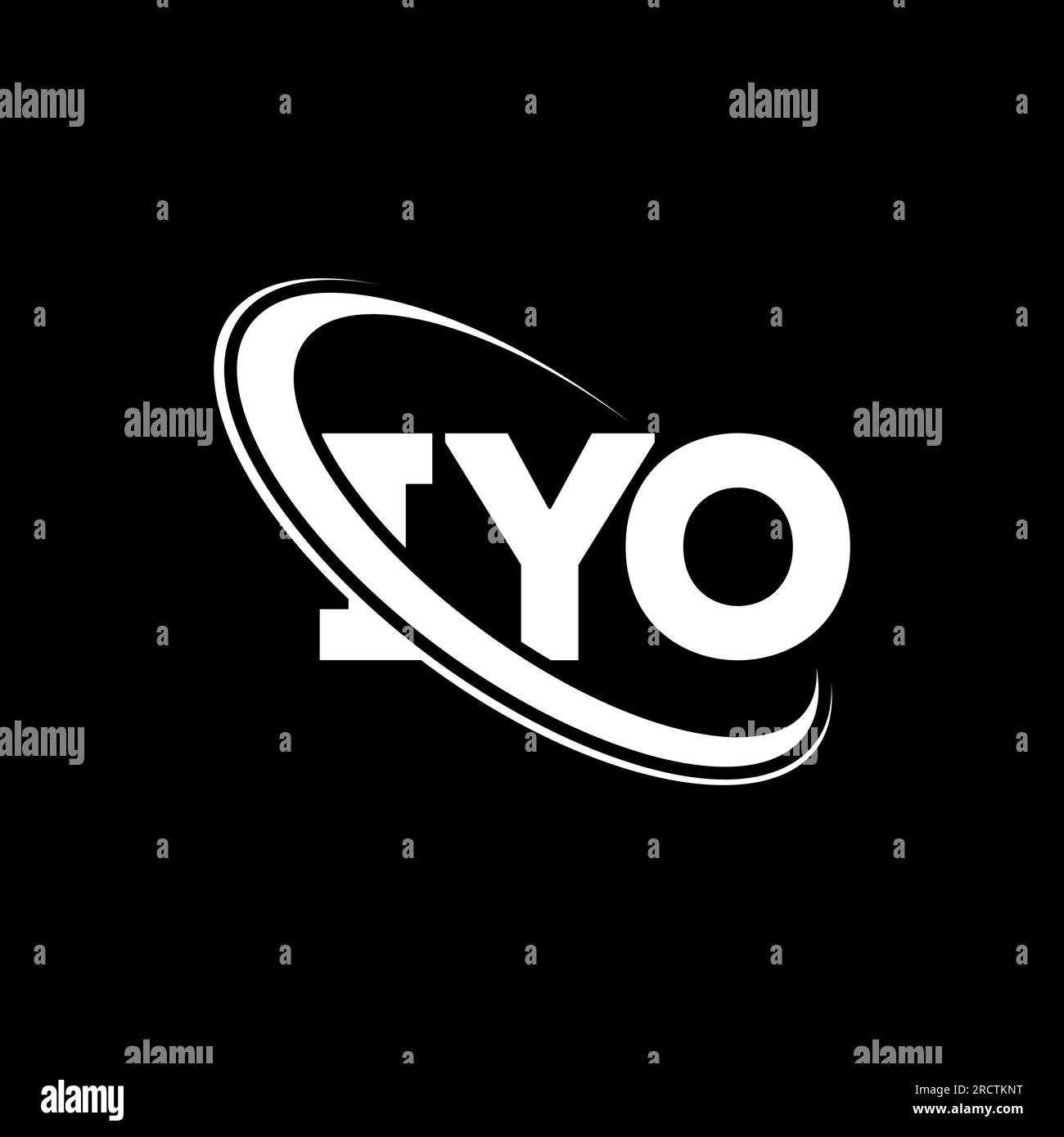 IYO logo. IYO letter. IYO letter logo design. Initials IYO logo linked