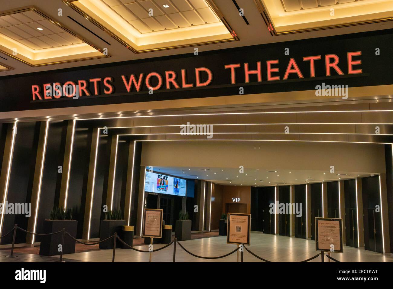 Resorts World Theatre, Las Vegas, Nevada Stock Photo Alamy