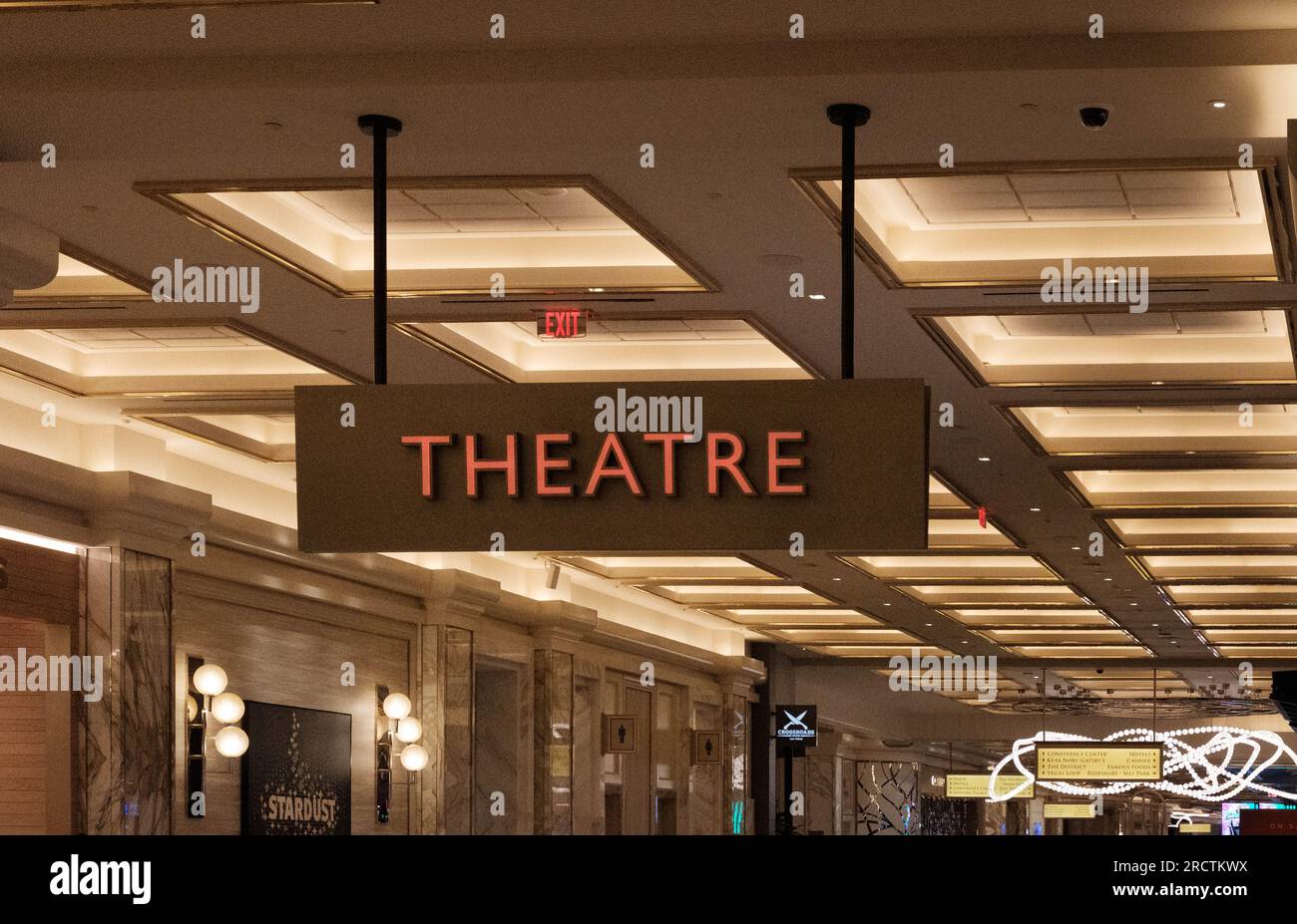 The theatre at resorts world las vegas hires stock photography and