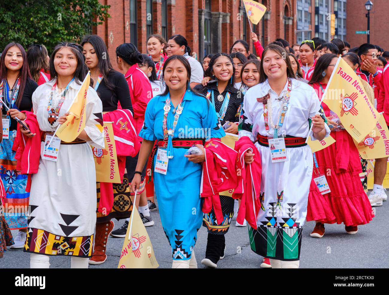 Athletes Parade Hi Res Stock Photography And Images Alamy