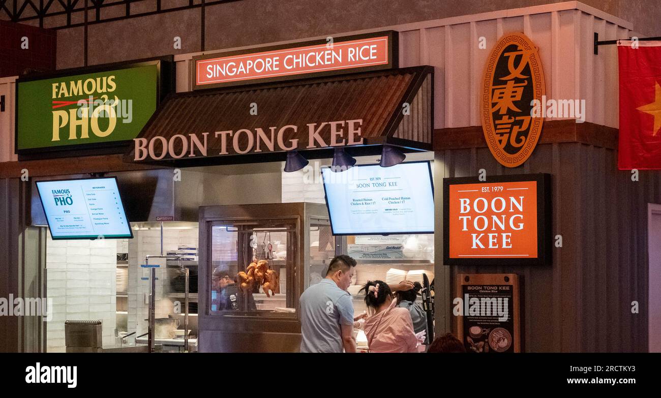 Famous Foods Marketplace, Resorts World, Las Vegas, Nevada Stock Photo