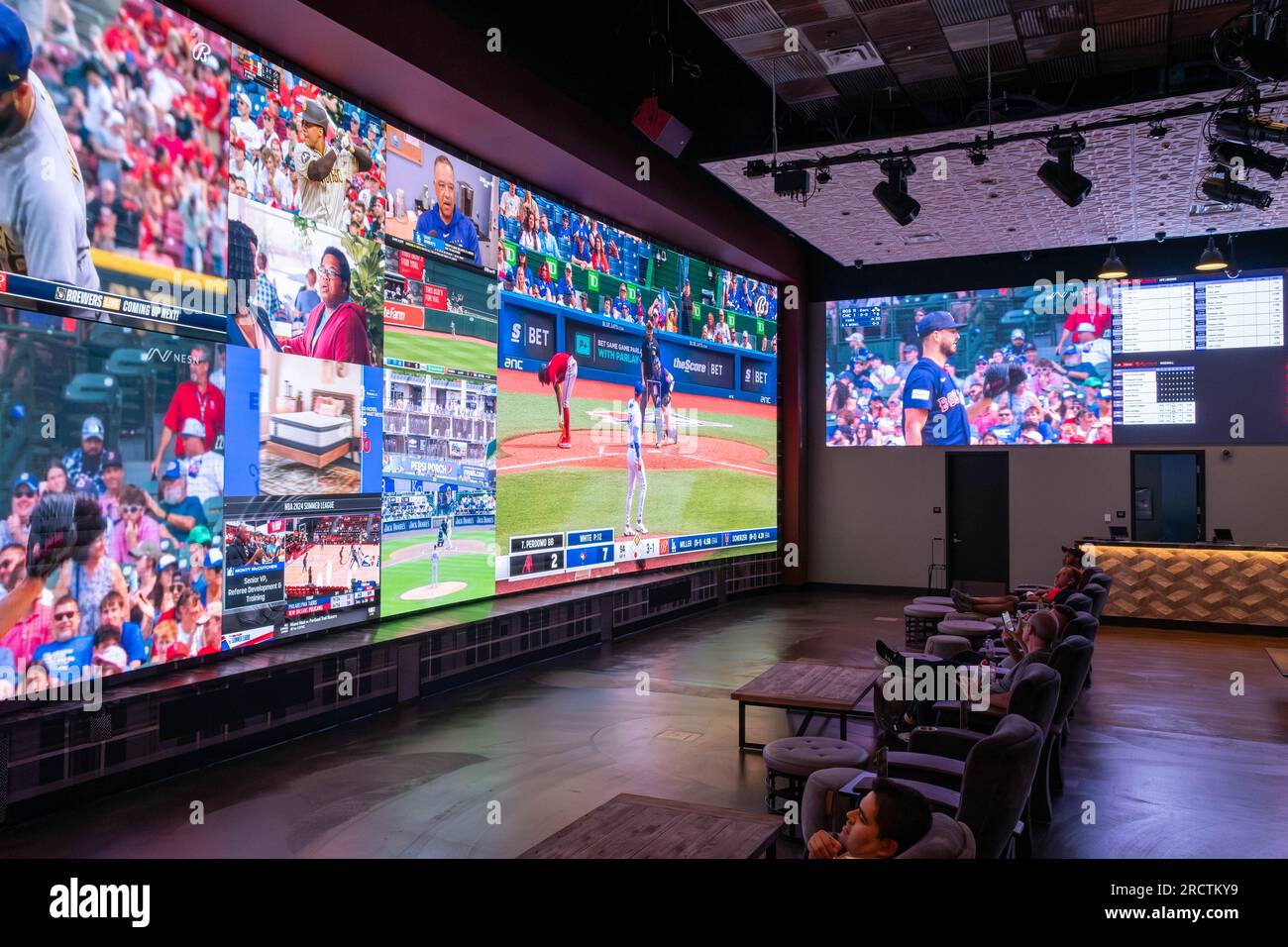 Sports Book, Resorts World, Las Vegas, Nevada Stock Photo Alamy