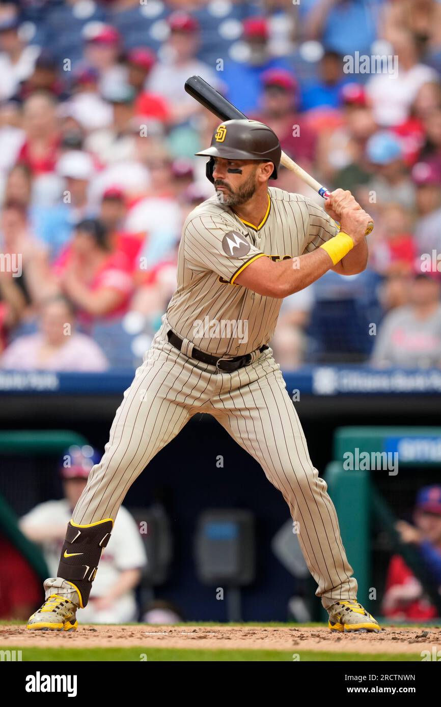San Diego Padres' Matt Carpenter plays during a baseball game, Sunday, July  16, 2023, in Philadelphia. (AP Photo/Matt Slocum Stock Photo - Alamy