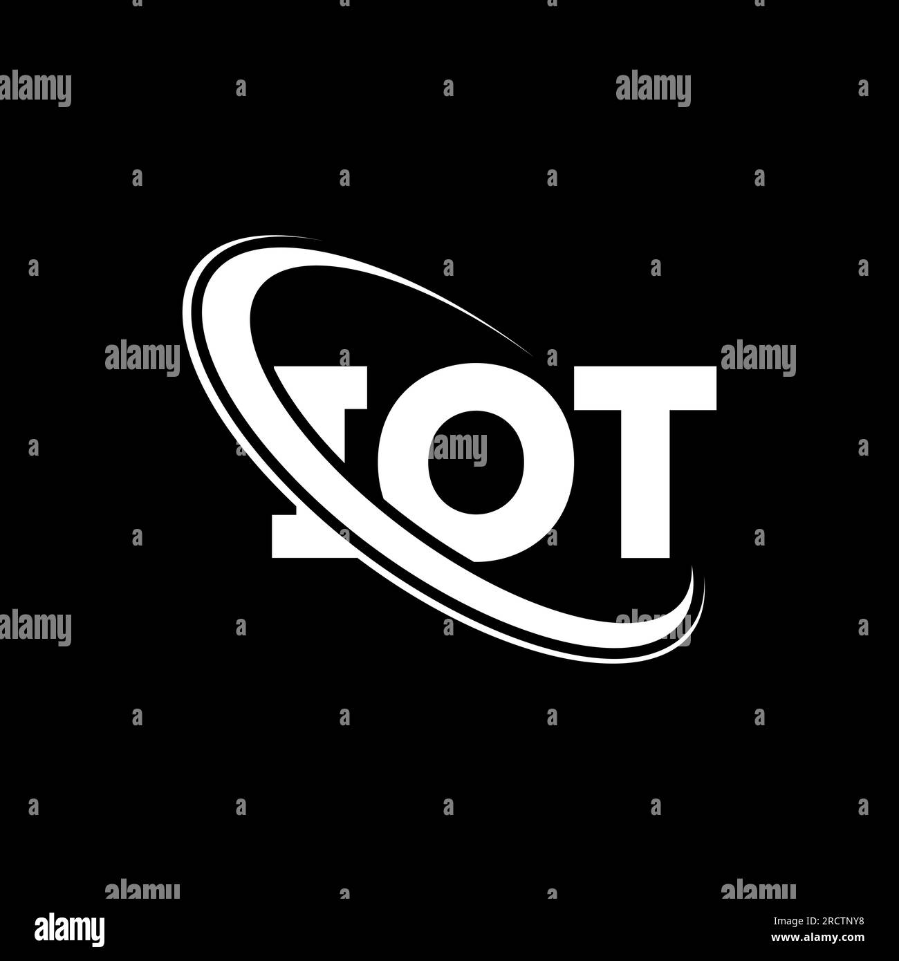 IOT logo. IOT letter. IOT letter logo design. Initials IOT logo linked