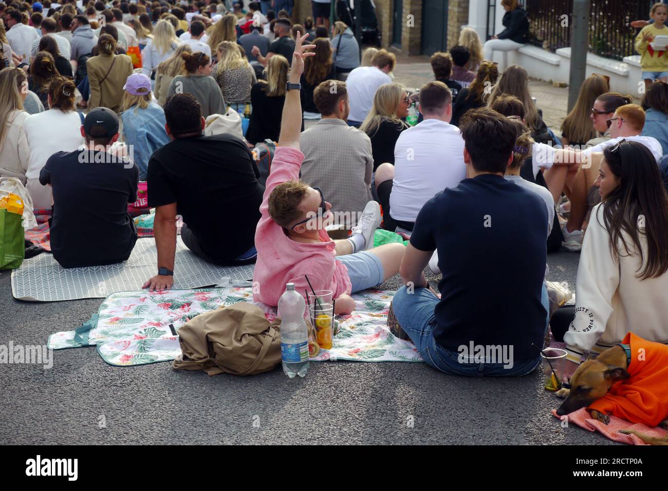London, UK. 16th July, 2023. Northcote road SW11 Battersea closed and