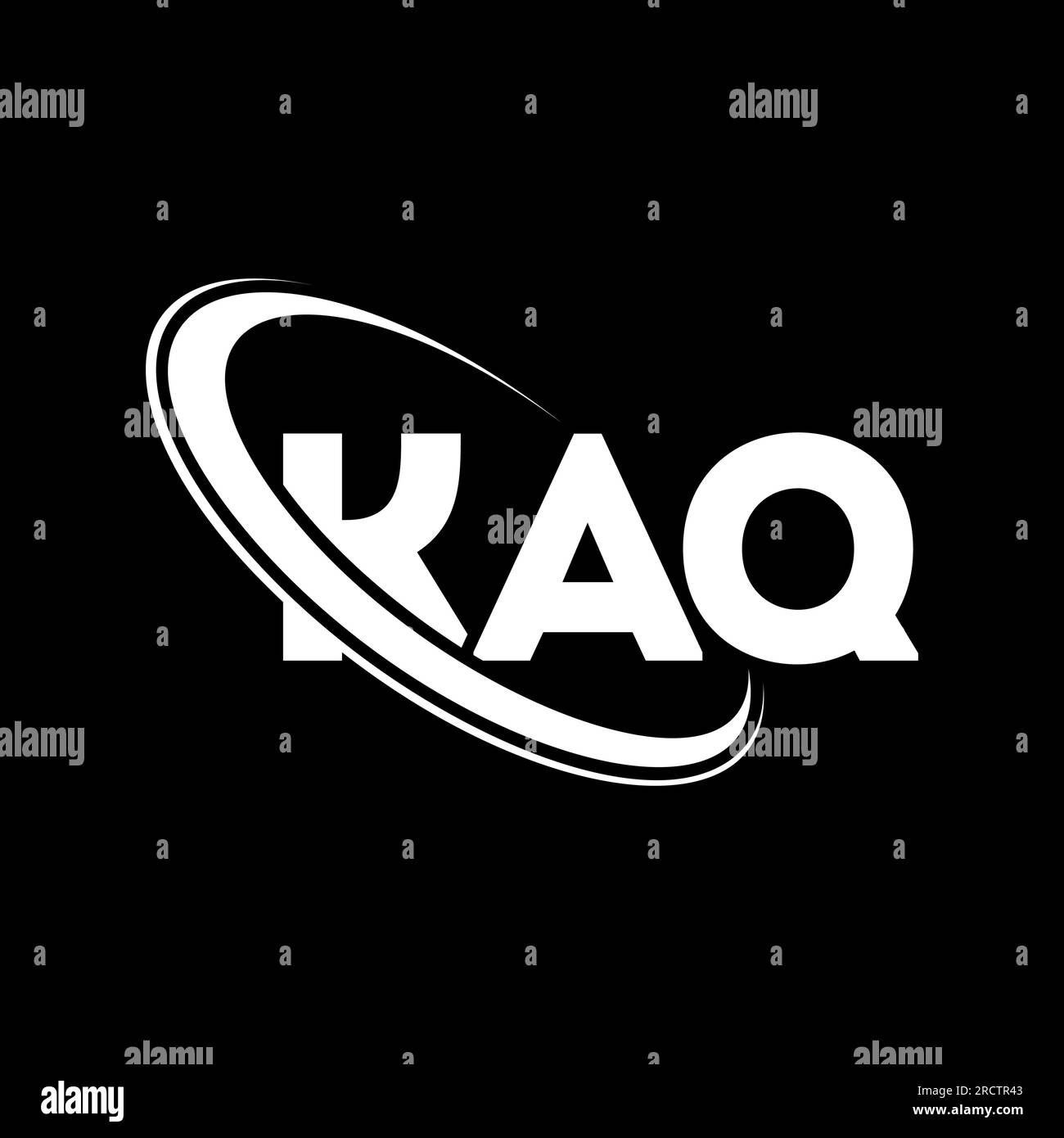 KAQ logo. KAQ letter. KAQ letter logo design. Initials KAQ logo linked