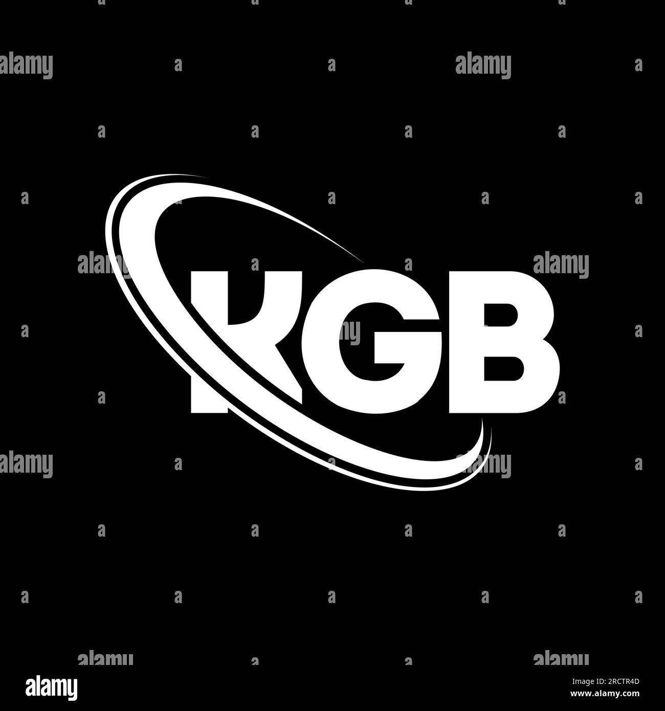 KGB logo. KGB letter. KGB letter logo design. Initials KGB logo linked