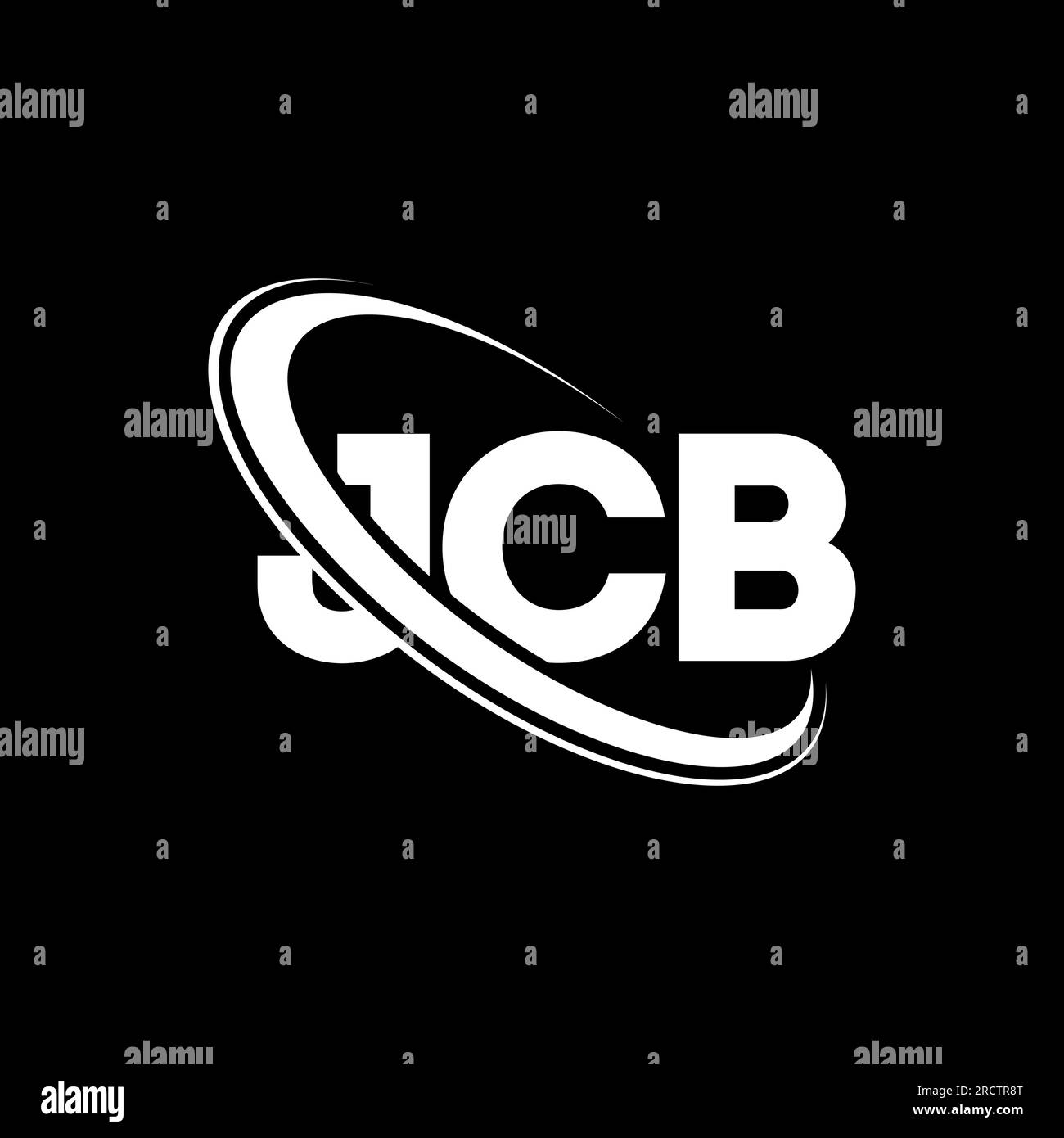 JCB Circle Letter Logo Design with Circle and Ellipse Shape. JCB