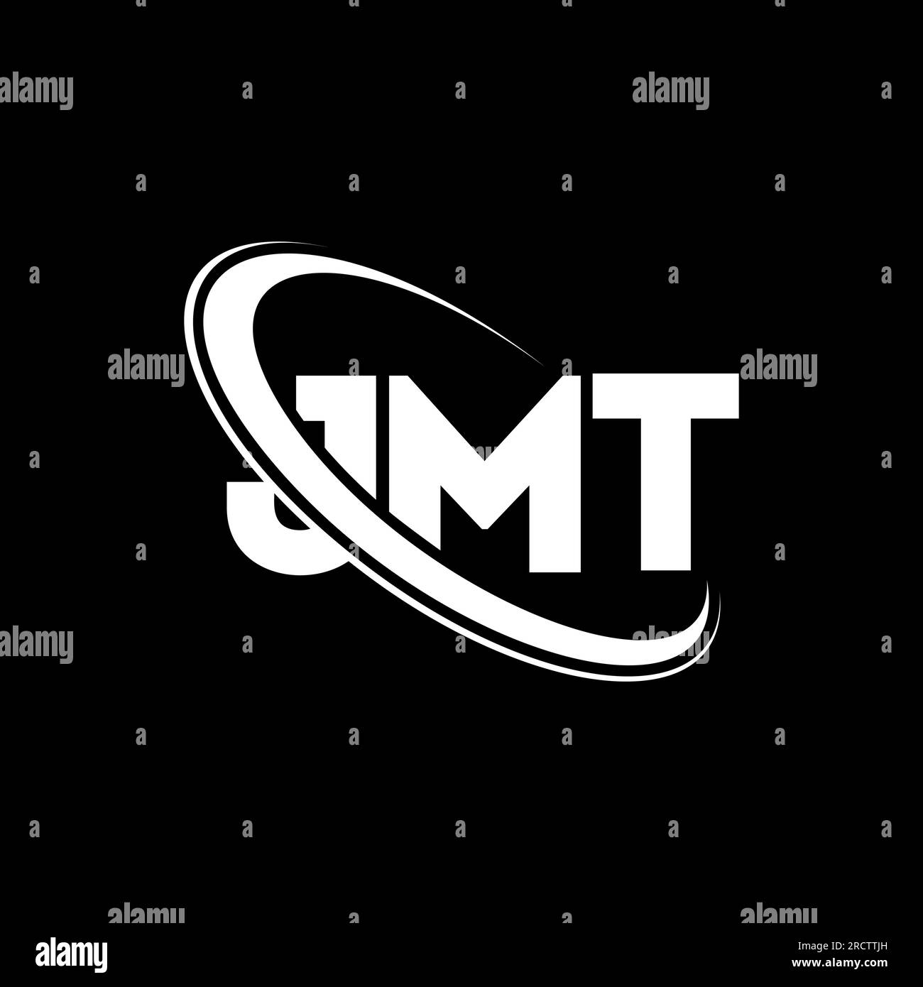 JMT logo. JMT letter. JMT letter logo design. Initials JMT logo linked with circle and uppercase monogram logo. JMT typography for technology, busines Stock Vector
