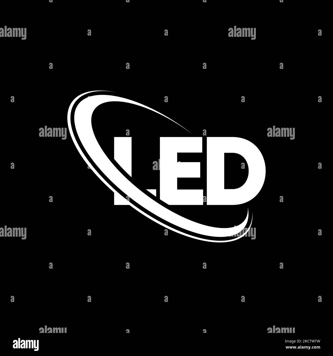 Led circle logo Stock Vector Images - Alamy