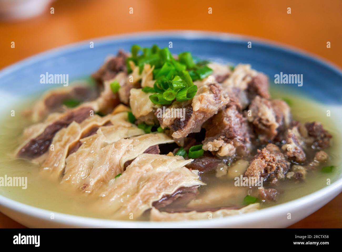 Delicious classic Cantonese dish, beef brisket in clear soup Stock