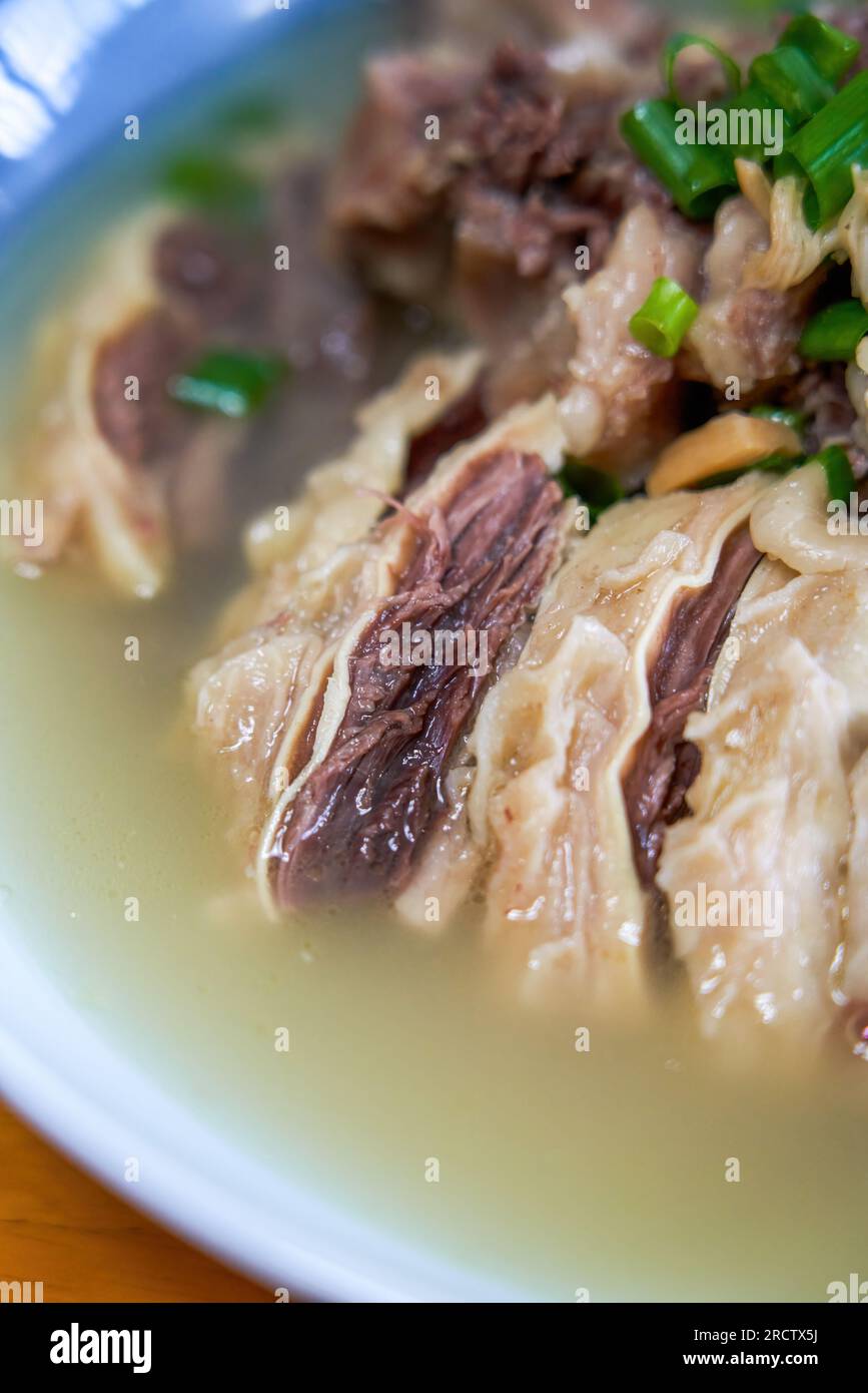 Delicious classic Cantonese dish, beef brisket in clear soup Stock