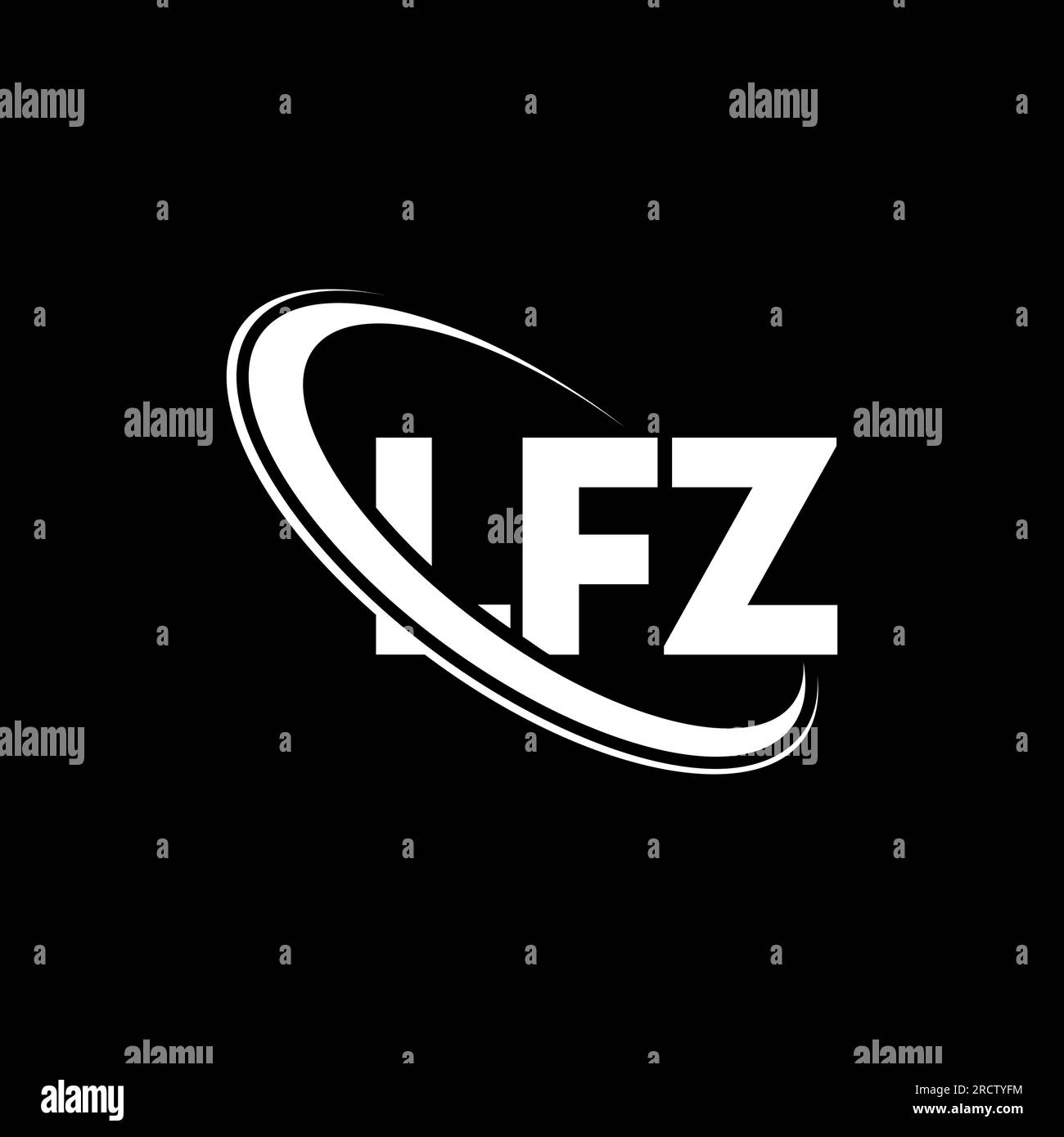 Lfz logo design Stock Vector Images - Alamy