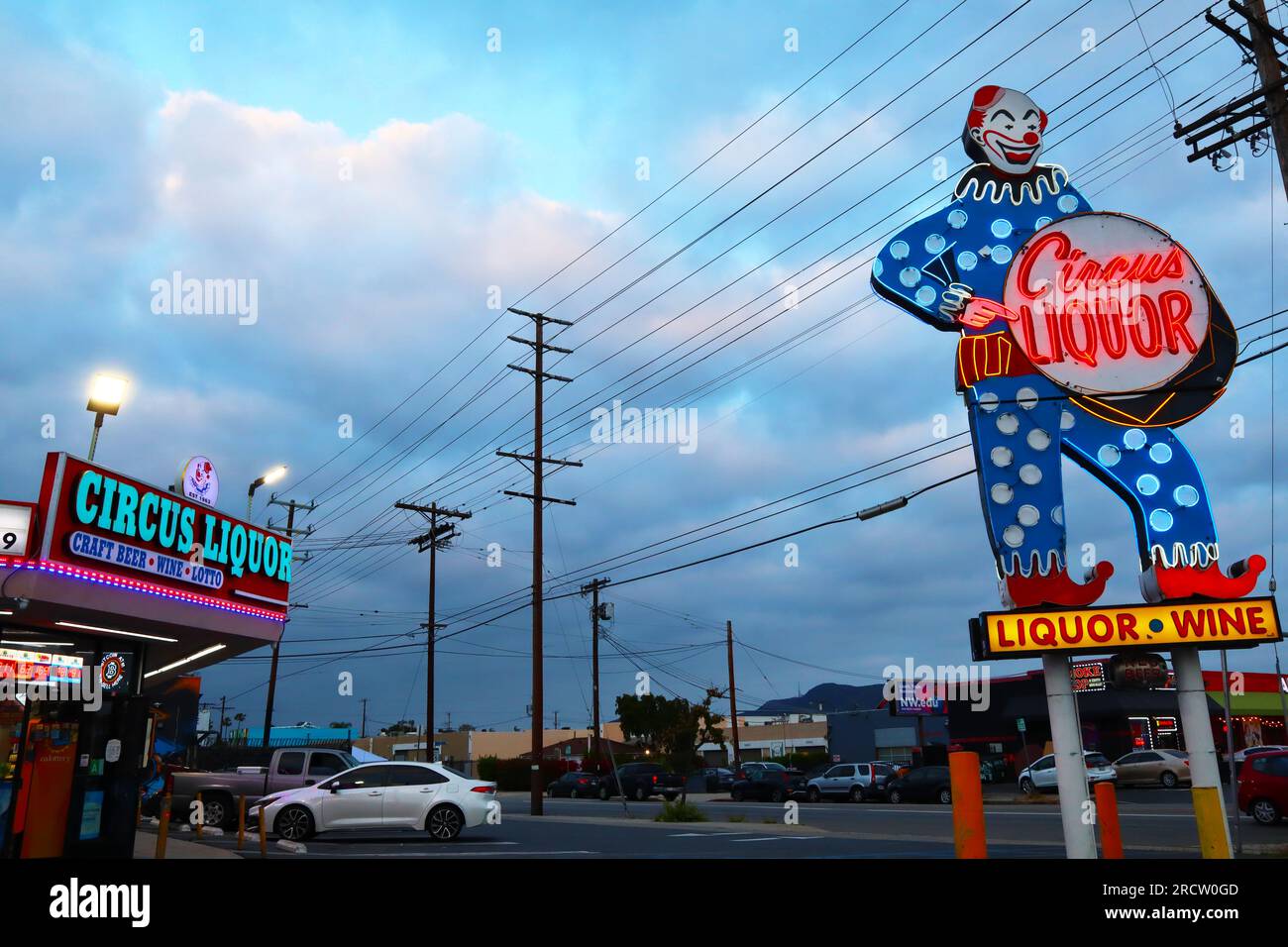 North Hollywood, California Circus Liquor Store on Vineland Avenue, North Hollywood, Los