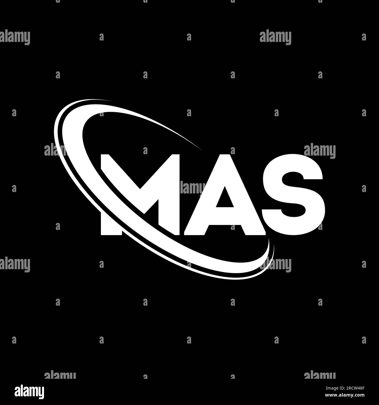 MAS logo. MAS letter. MAS letter logo design. Initials MAS logo linked ...