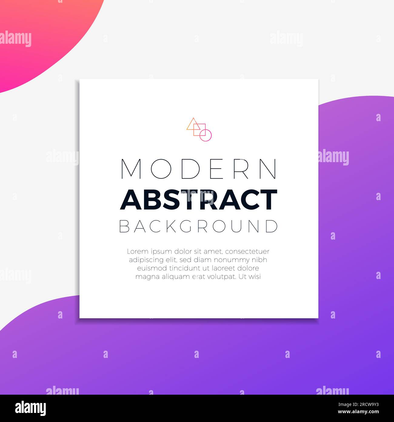 Abstract colorful overlay gradient sign board background Stock Vector