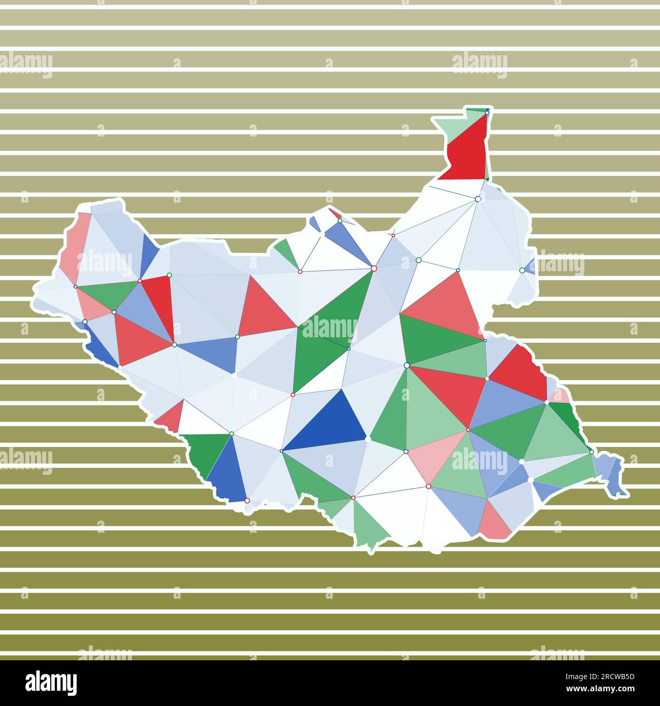 South sudan digital map hi-res stock photography and images - Alamy