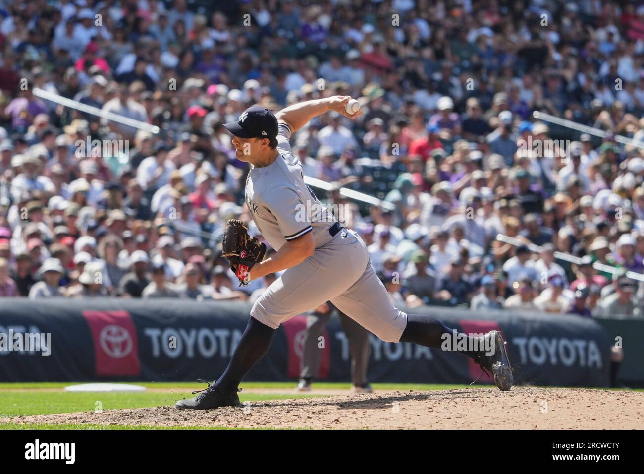 Denver, USA. 16th July, 2023. July 16 2023 New York pitcher Tommy