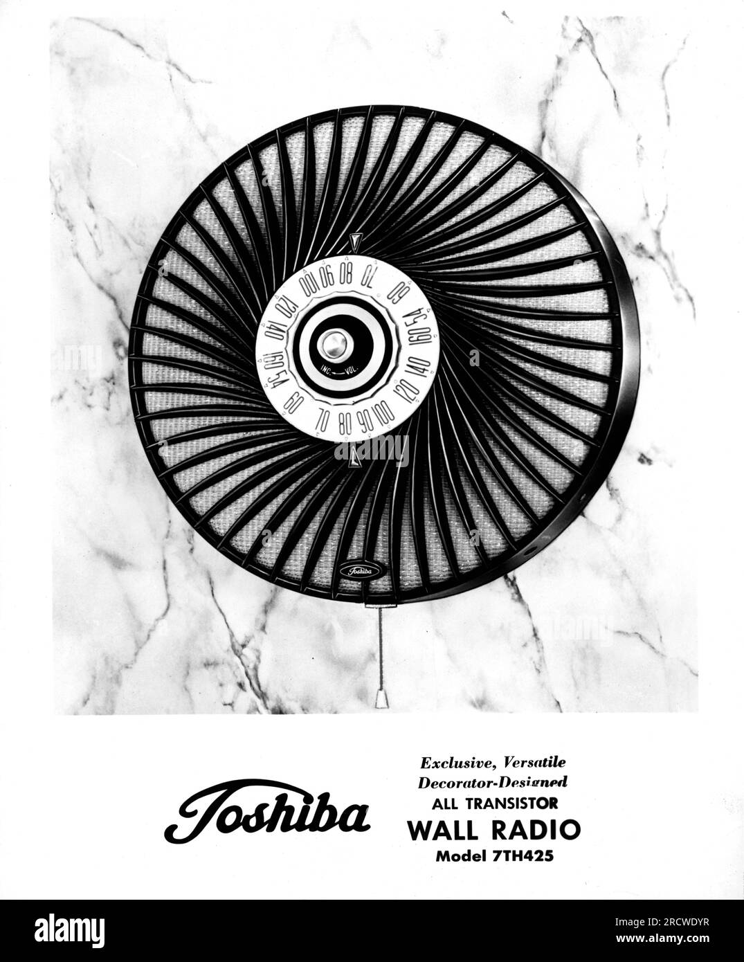 technics, consumer electronics, Toshiba 7 transistor wall radio, Tokyo, circa 1961, ADDITIONAL-RIGHTS-CLEARANCE-INFO-NOT-AVAILABLE Stock Photo
