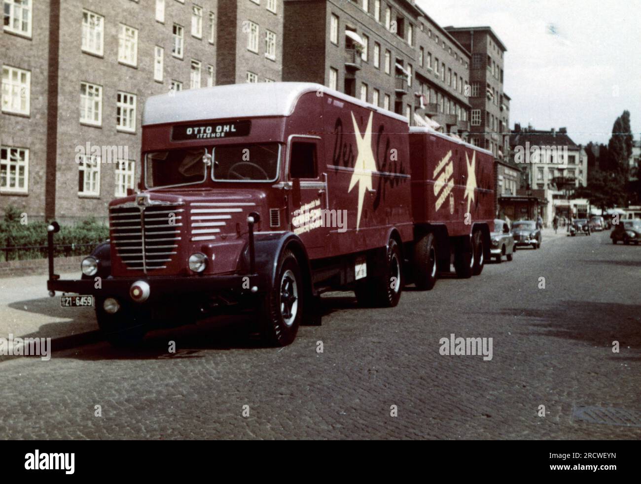 transport / transportation, cars, lorries, Buessing 8000, with trailer