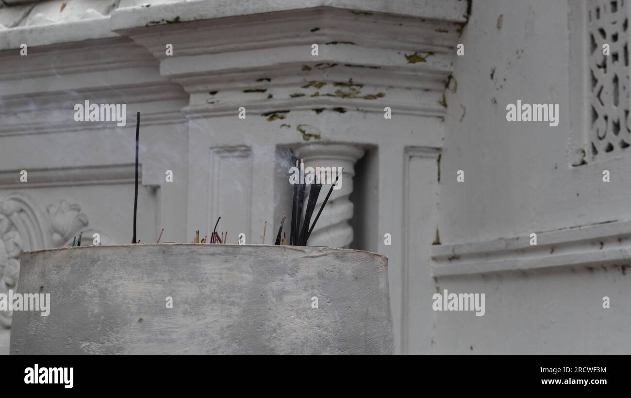 Holy smoke burning incense temple hi-res stock photography and images ...