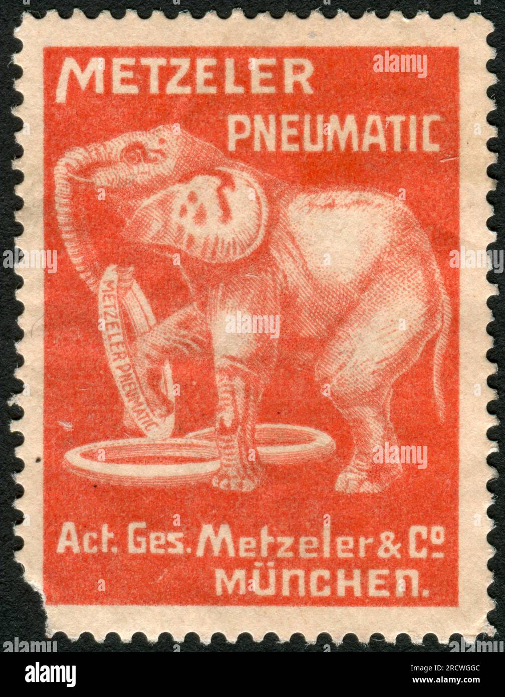 advertising, car accessories, Metzeler car tires, Munich, poster stamp