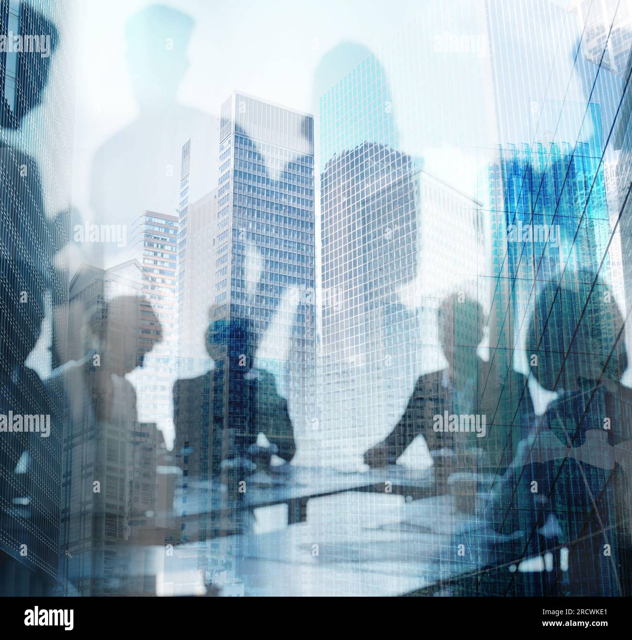Group of business people work together in office Stock Photo - Alamy
