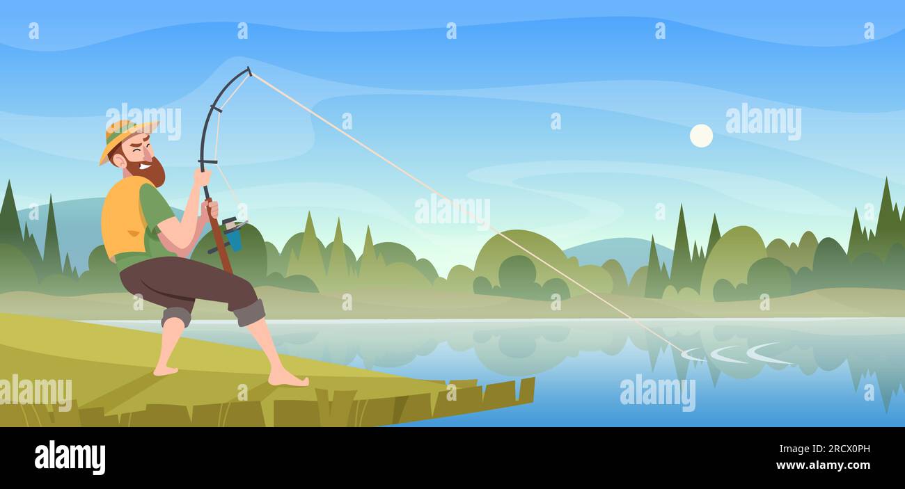 Fishing, Fisherman, Fishing Rods, Recreational Fishing, Cartoon png