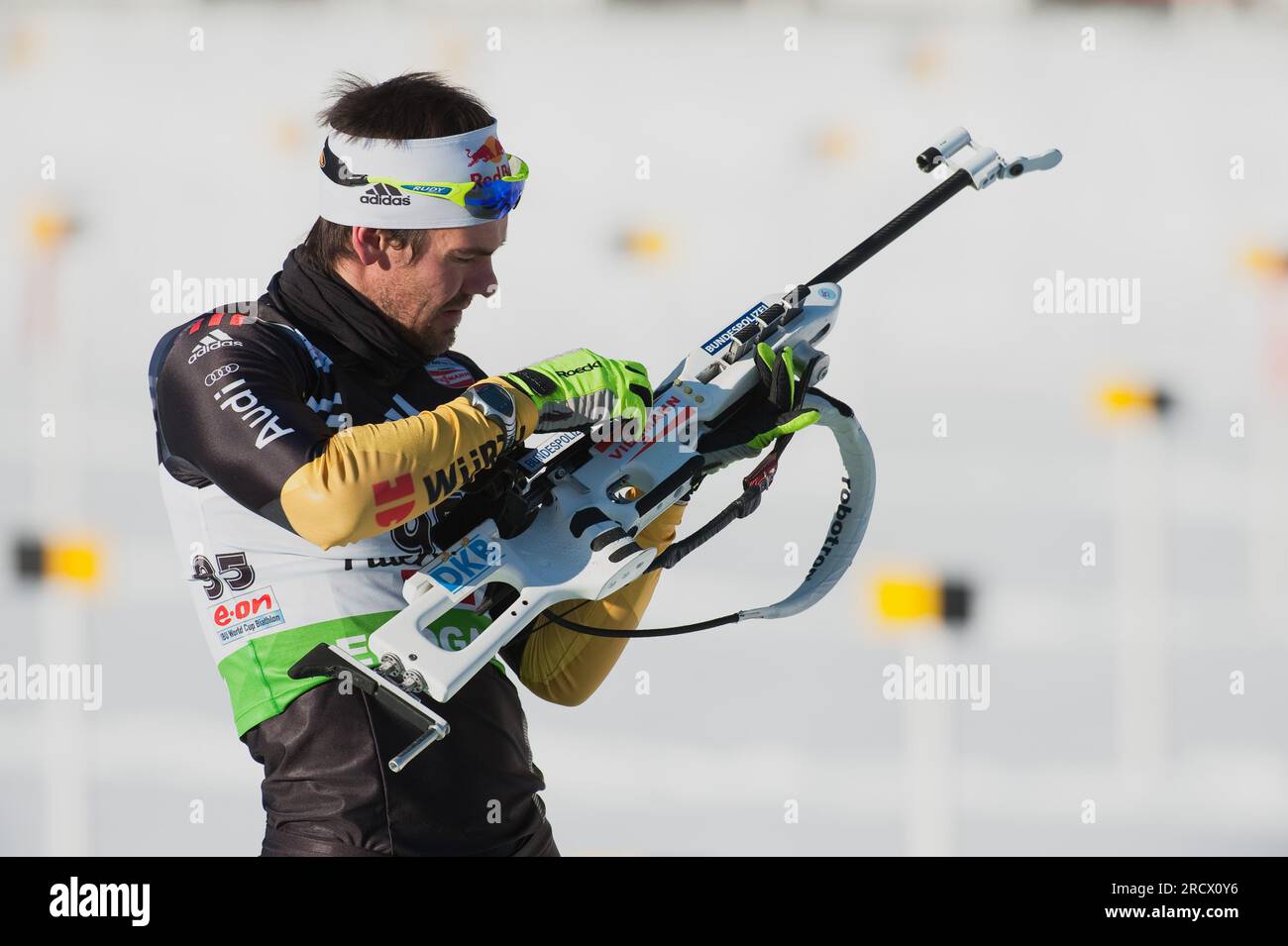 Michael RÖSCH (Roesch) Aktion Biathlon 10KM Sprint der Herren am 9.12. ...