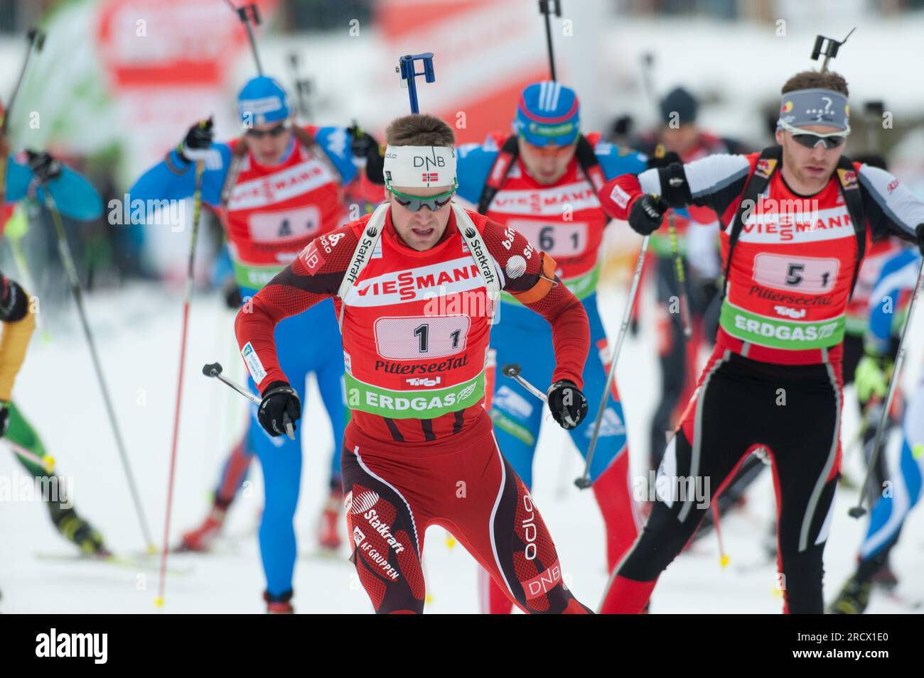 BRATTSVEEN Rune NOR Aktion beim Staffel Start Biathlon 4 x 7,5 km
