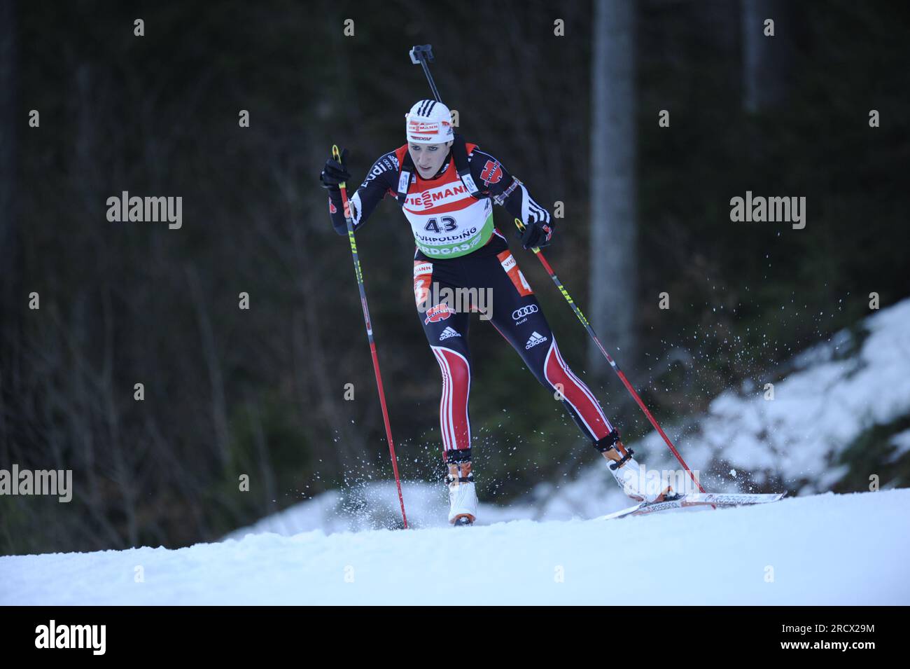 Sabrina BUCHHOLZ Aktion Biathlon Verfolgung 10km Verfolgung der Frauen 16.1.2011 Stock Photo
