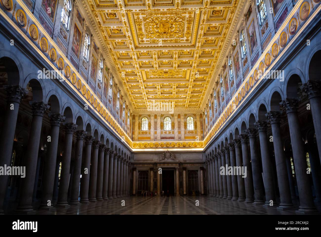 Rome, Lazio, Italy, Basilica of Saint Paul Outside the Walls, Basilica ...
