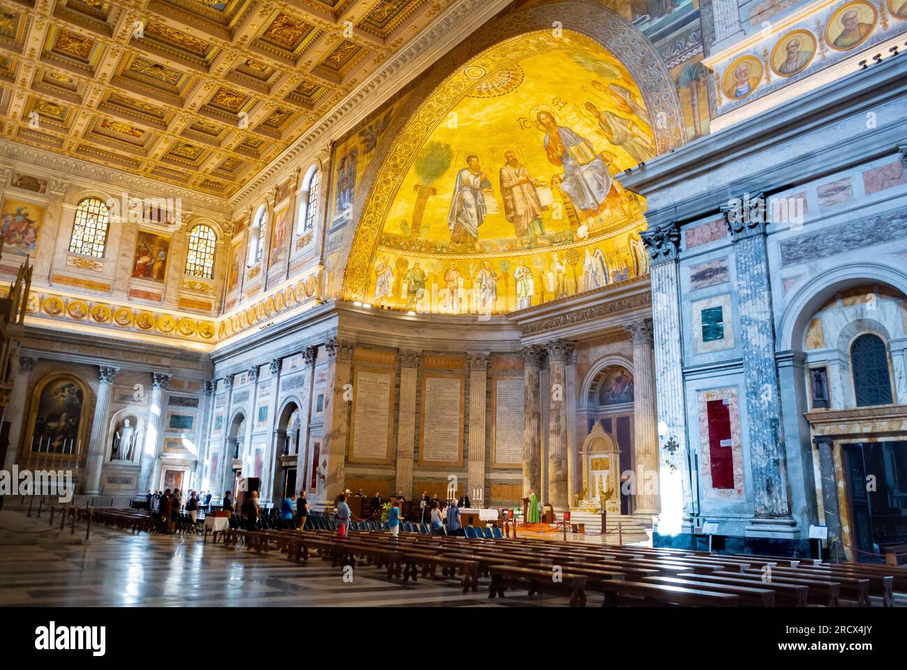 Rome, Lazio, Italy, Basilica of Saint Paul Outside the Walls, Basilica ...