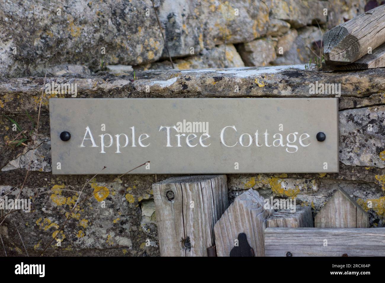 Apple Tree Cottage, Gloucestershire, UK Stock Photo