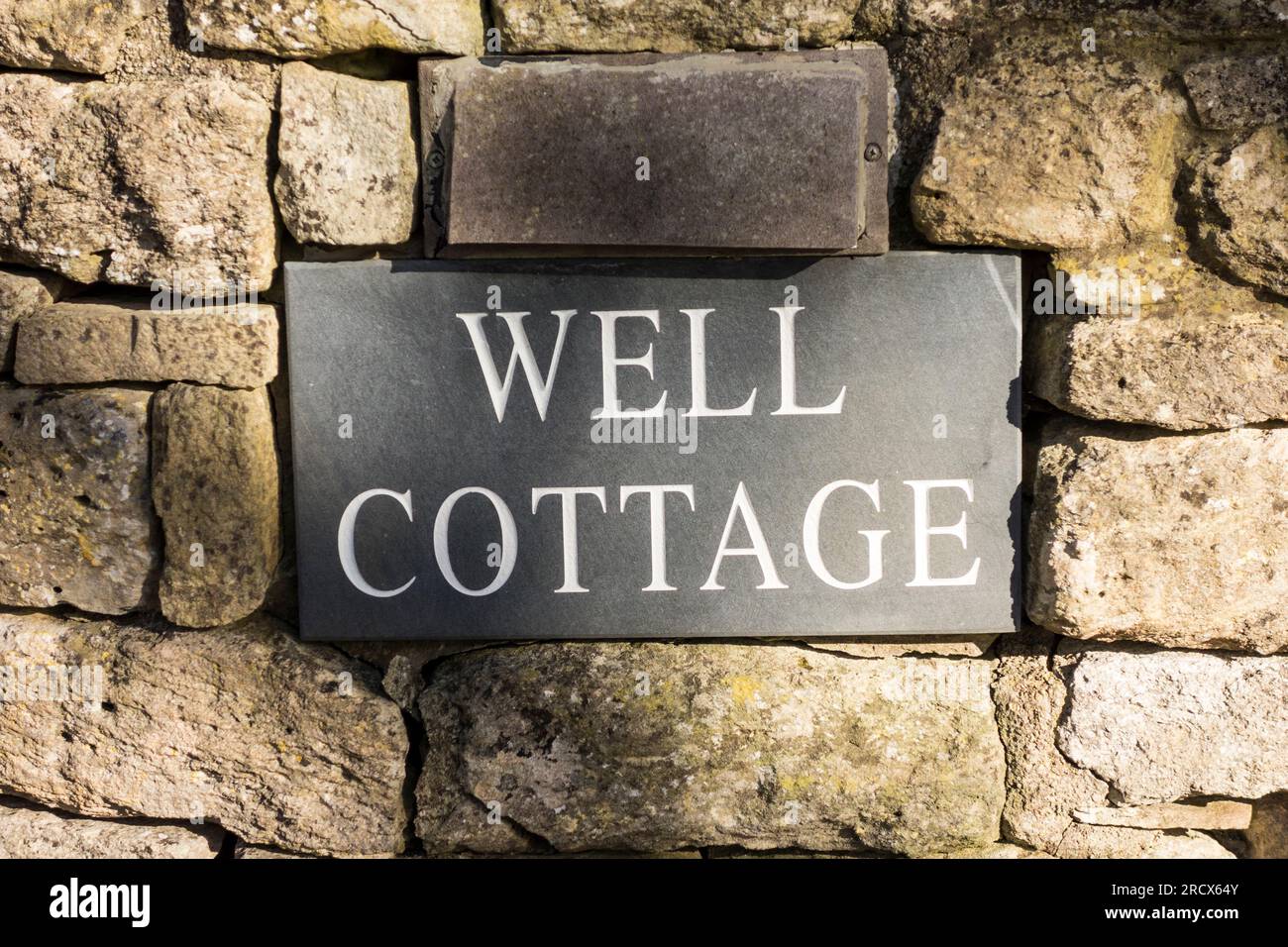 Well Cottage, Gloucestershire, UK Stock Photo
