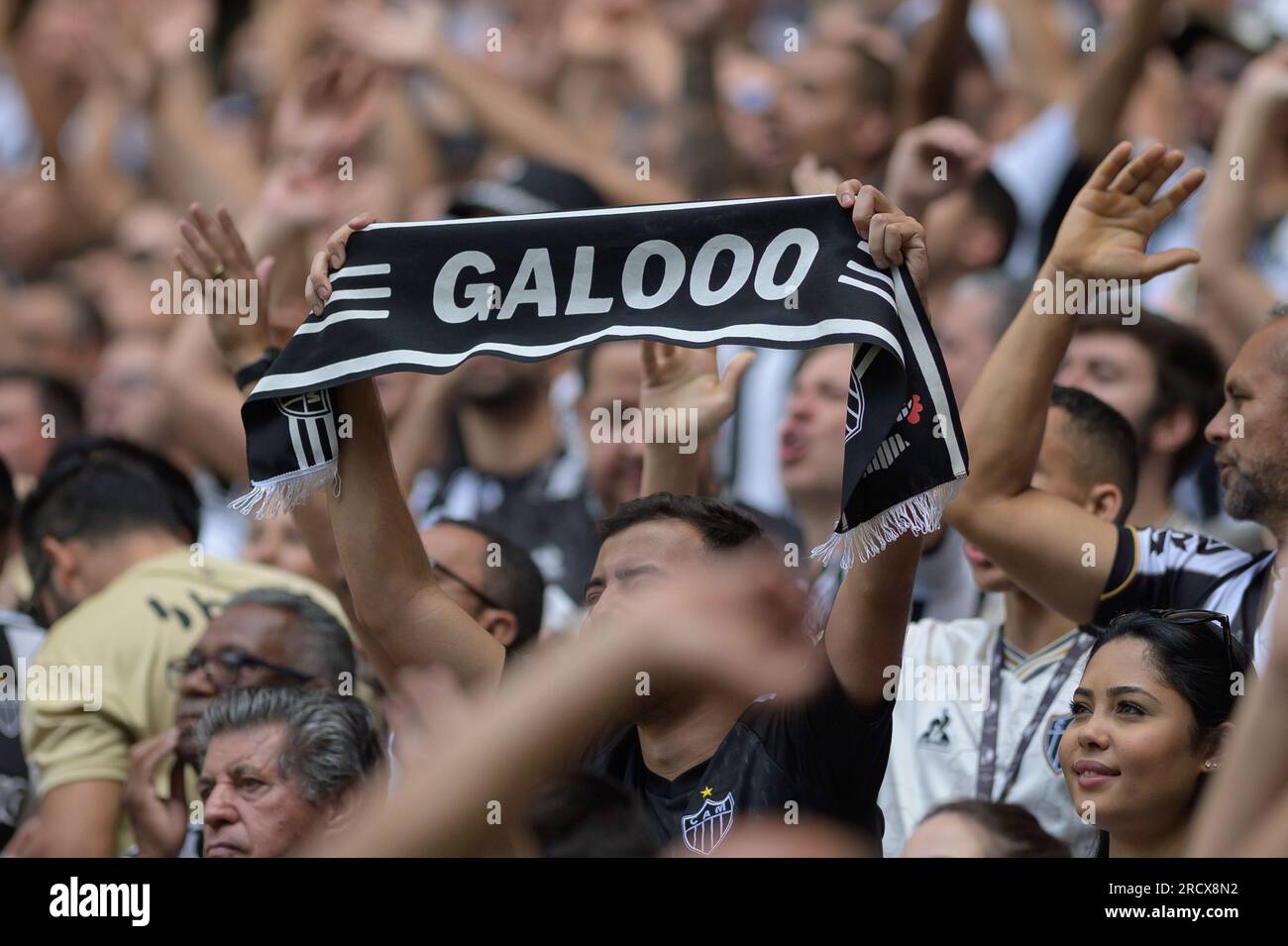 MG - BELO HORIZONTE - 07/16/2023 - FRIENDLY FRIENDLY, LENDAS DO GALO - Fans during the match between LENDAS DO GALO and [TEAM 2] at Arena MRV stadium for the Friendly championship. Photo: Alessandra Torres/AGIF/Sipa USA Stock Photo