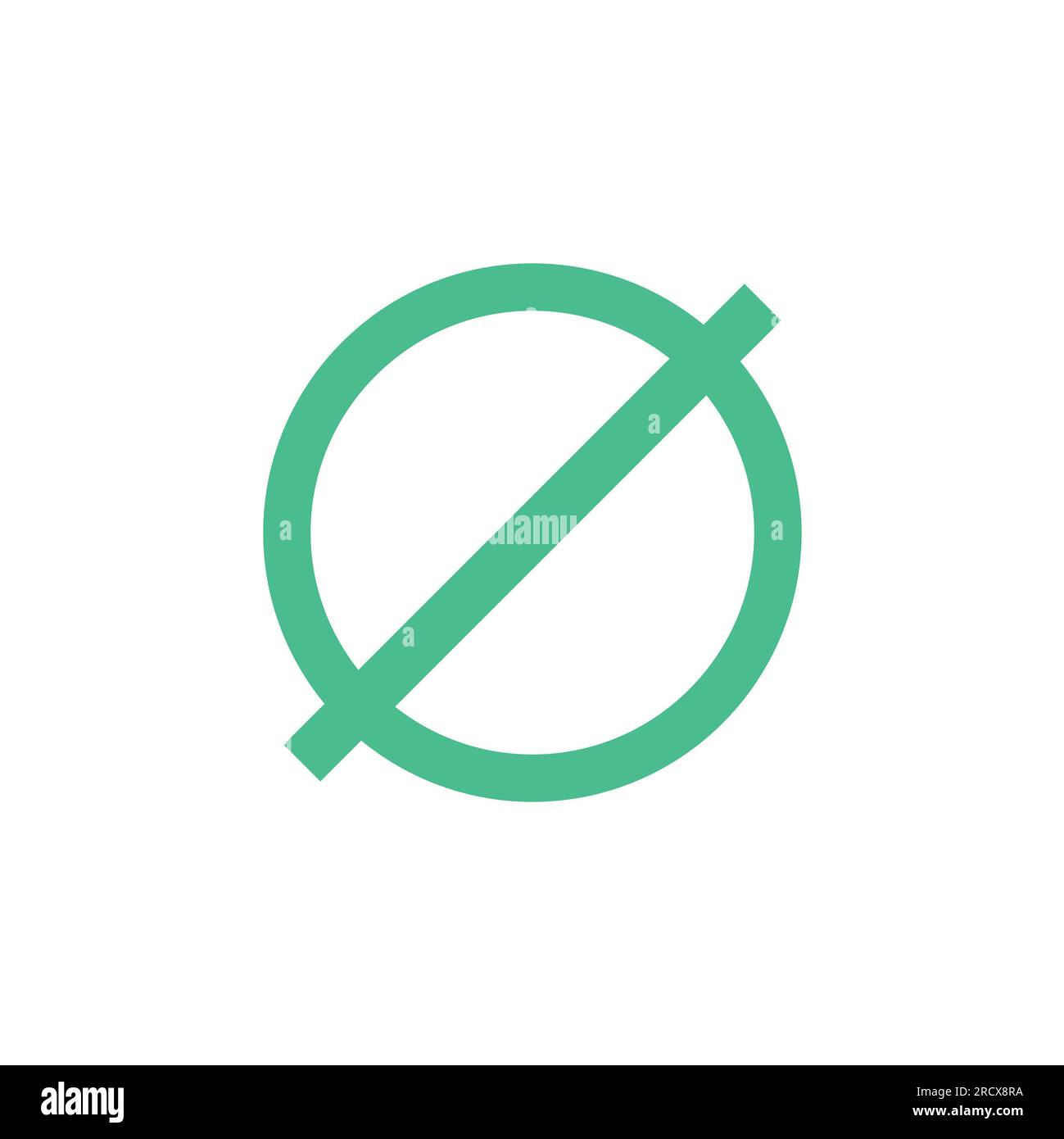 Empty set or null set or slashed zero icon symbol in mathematics ...
