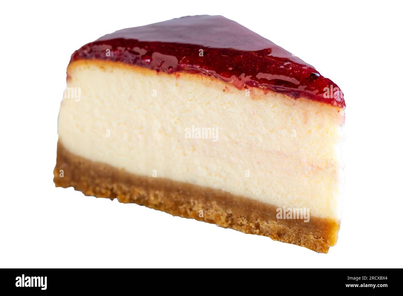 Cheese cake. Bakery products. Cheesecake with raspberry isolated on
