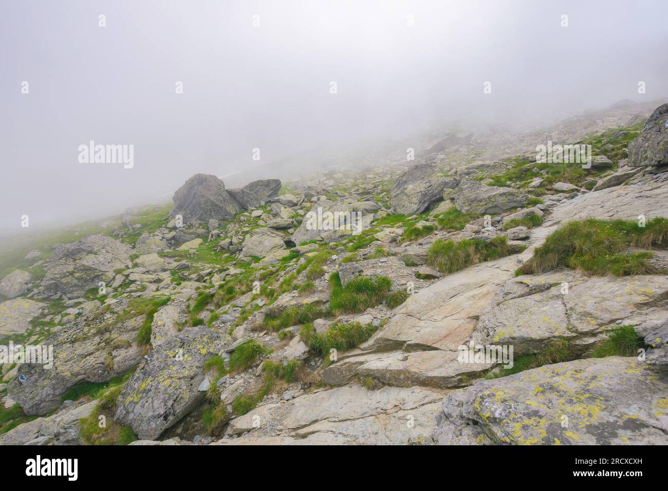 Step Terrain Stones on a steep slope hi-res stock photography and images - Alamy