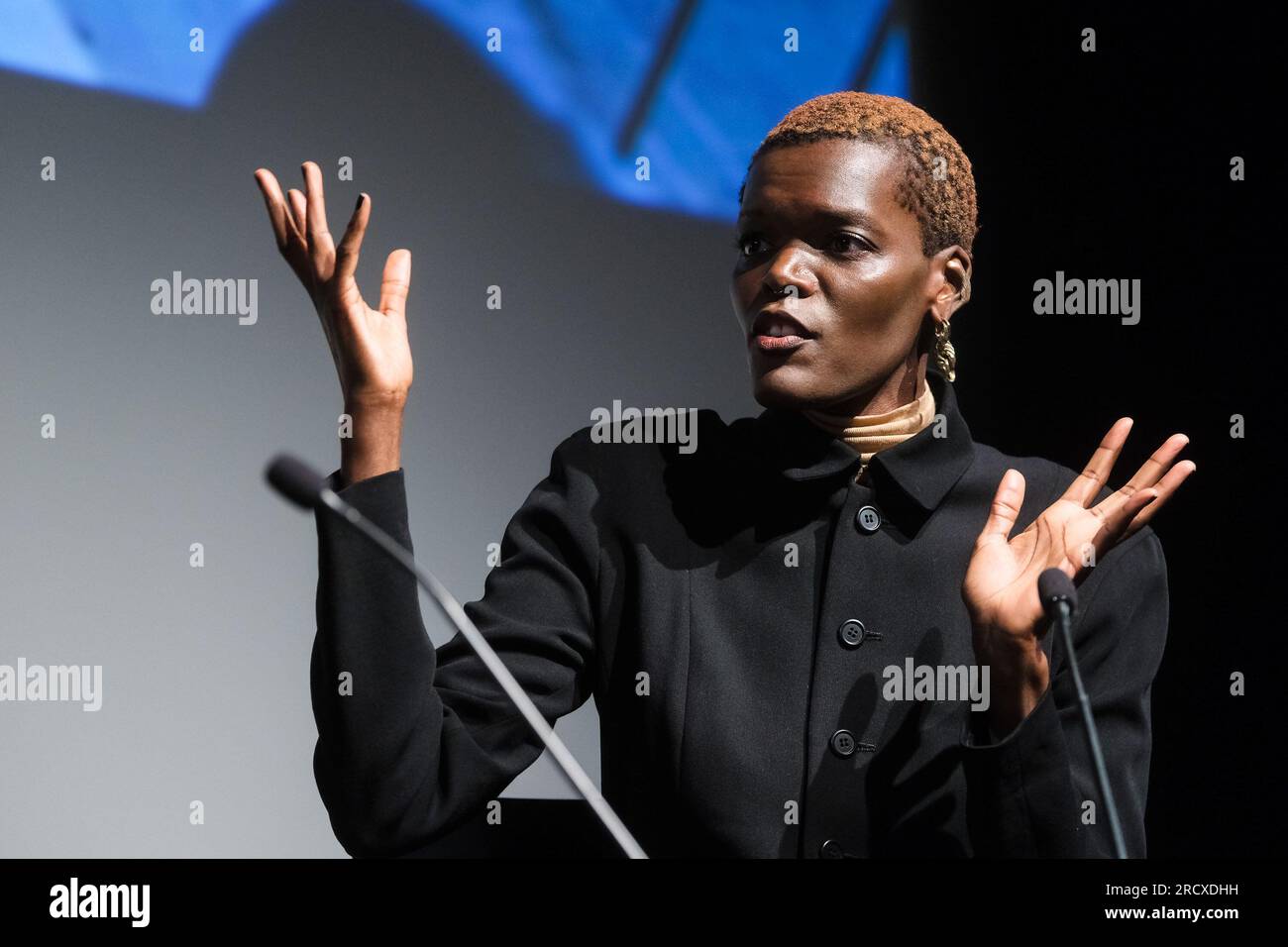 Sheila Atim photographed during Mark Kermode Live in 3D at Bfi
